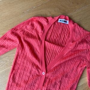 Jil Sander Coral Cable Cardigan